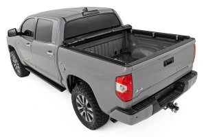 Toyota Tundra Soft Roll Up Bed Cover - Rough Country - Matte Black - '07-'21